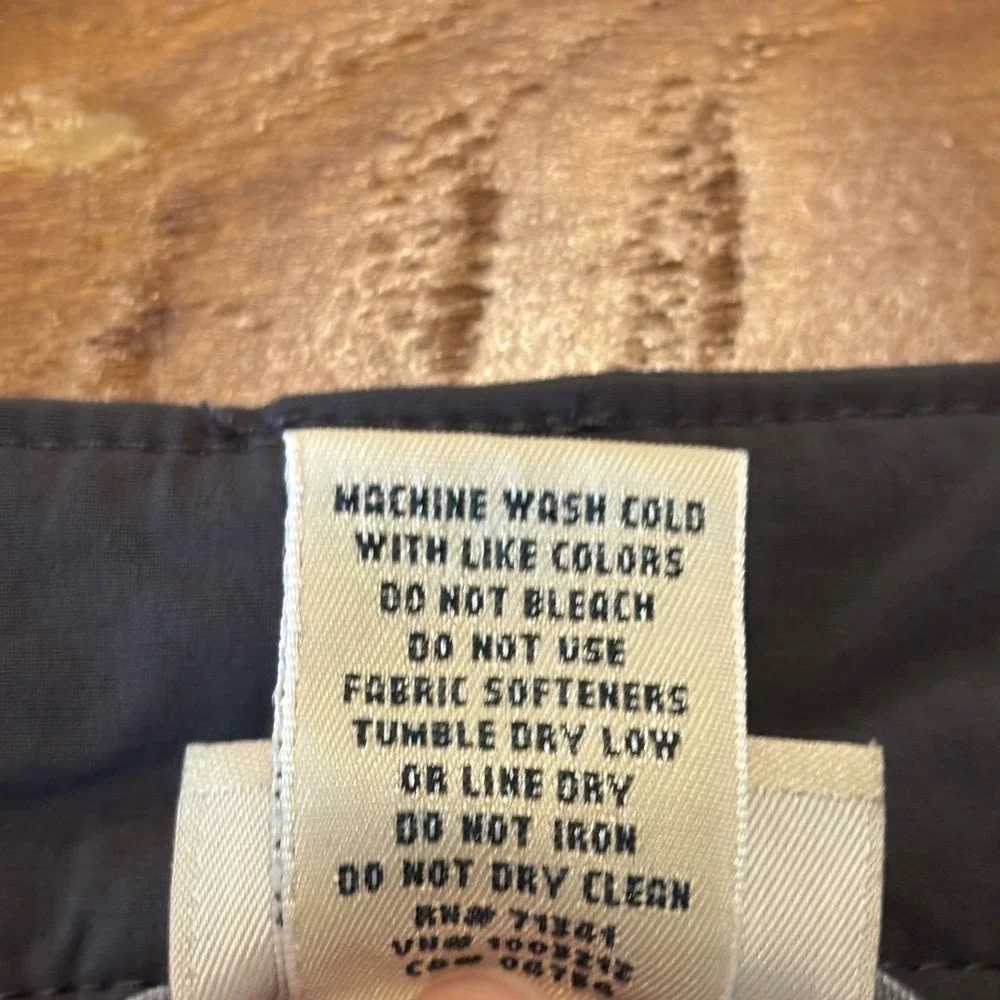 LL Bean Fleece Lined Cargo Pants Mens 32x30 Charcoal Grey Hiking